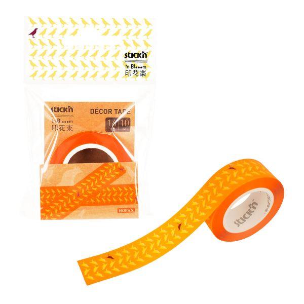 TAŚMA DEKORACYJNA 16MM/10M POMARAŃCZ