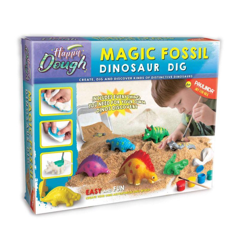 ZESTAW KREATYWNY HAPPY DOUGH STWÓRZ SWOJE DINOZAURY STRIGO