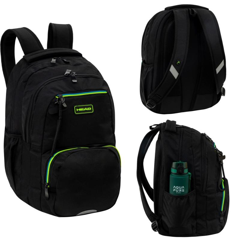 PLECAK HEAD BLACK GREEN/BLUE AB200