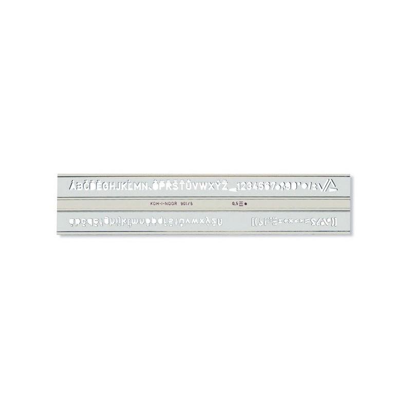 SZABLON KOHINOR 5MM CYFROWO-LITEROWY