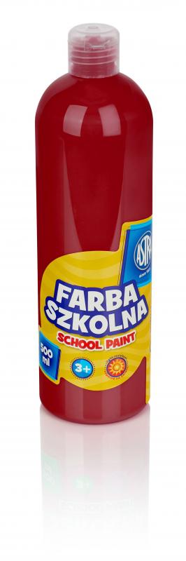 FARBA SZKOLNA ASTRA 500ML CIEMNOCZERWONA