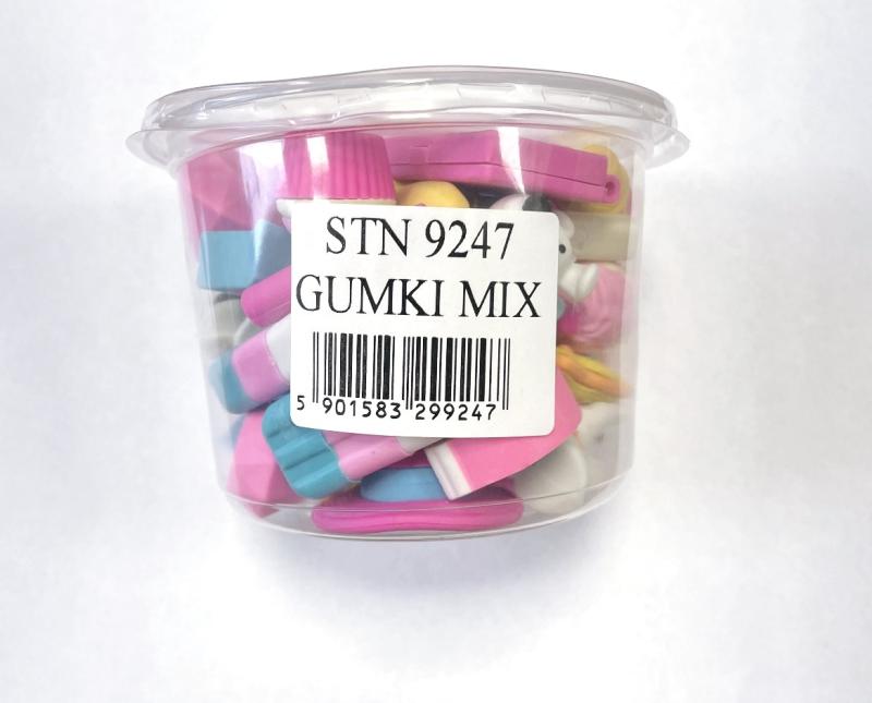 GUMKI DO ŚCIERANIA MIX WZORÓW KUBEK