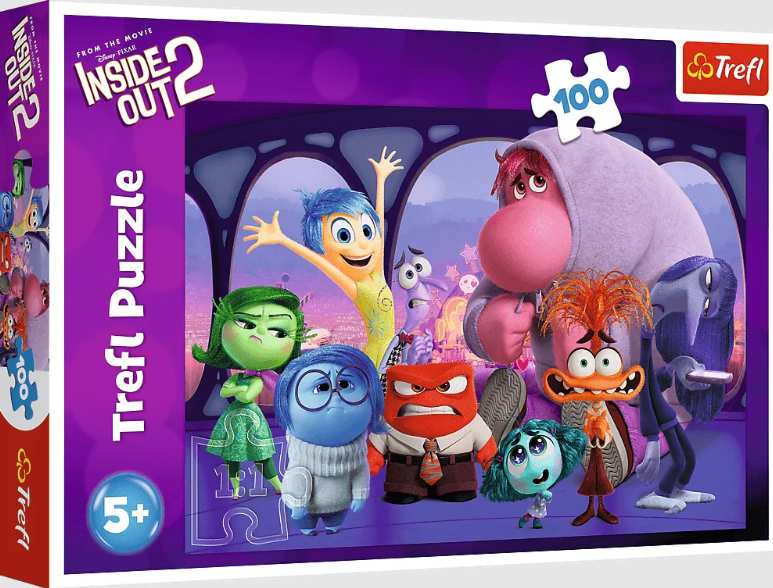 PUZZLE 100 TREFL W GŁOWIE SIĘ NIE MIEŚCI DISNEY INSIDE OUT 2