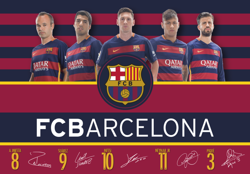 PODKŁADKA NA BIURKO FC-119 FC BARCA FAN 4