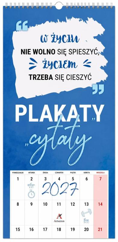 KALENDARZ NOTATNIKOWY PLAKATY CYTATY 2027