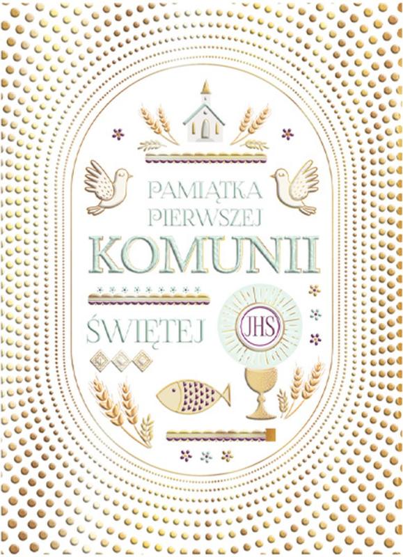 KARNET B6 KOMUNIA KROPKI