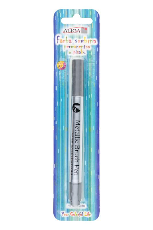 FARBA PERMANENTNA FPP-1069 W PISAKU SREBRNA 3MM