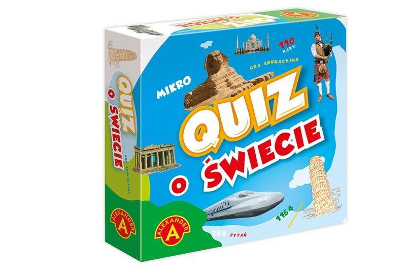 QUIZ O ŚWIECIE KIESZONKOWA GRA EDUKACYJNA