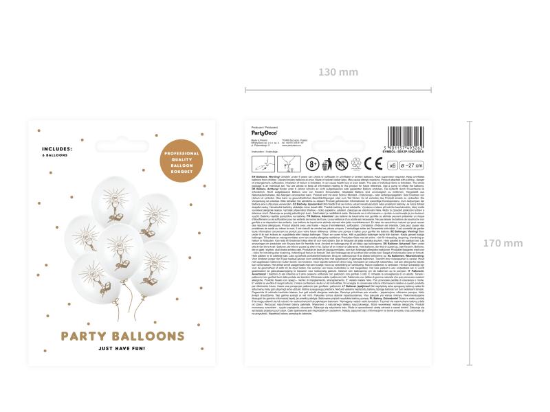 BALONY 27CM I KOMUNIA ŚWIĘTA BIAŁE