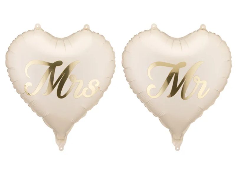 BALONY FOLIOWE SERCA MR I MRS 45CM A/2 WALENTYNKI