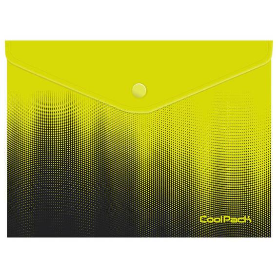 KOPERTA NA DOKUMENTY A4 CP GRADIENT- na zatrzask - LEMON