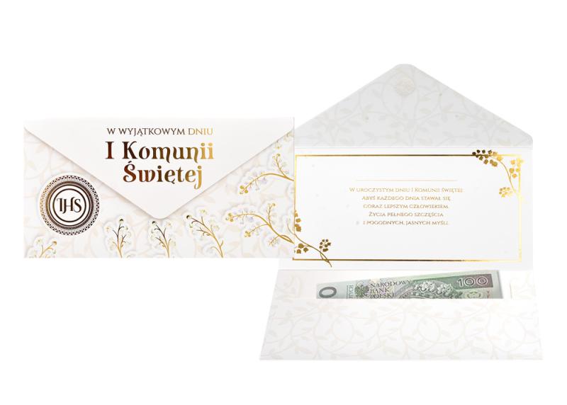 KOPERTA OZDOBNA KOP KUKARTKA KOMUNIA