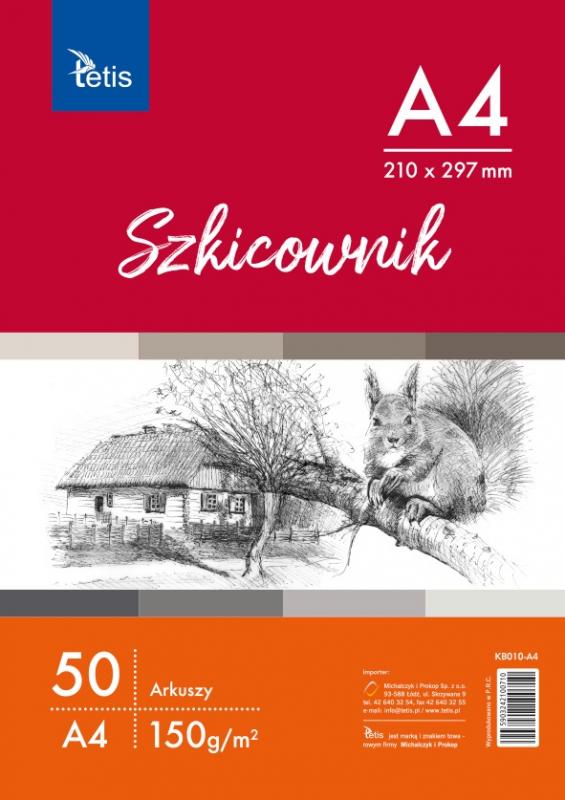 SZKICOWNIK A4/50 150G TETIS