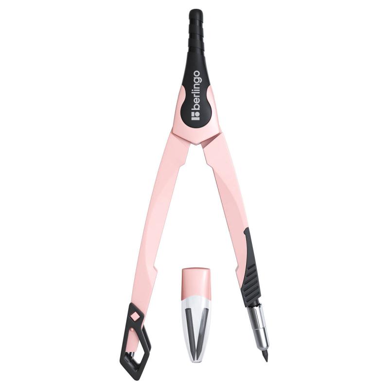 CYRKIEL BERLINGO METALOWY NA GRAFITY INSTICT 13,5CM 2 ELEMENTY RÓŻOWY ETUI PLASTIKOWE