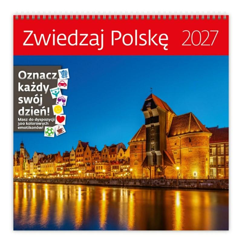 KALENDARZ 30X30 ZWIEDZAJ POLSKĘ 2027