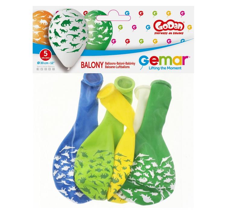 BALON PREMIUM DINOZAURY 12/5SZT