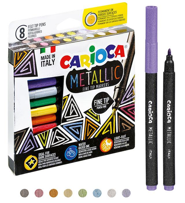 PISAKI CARIOCA METALICZNE 8 KOL. (43162)