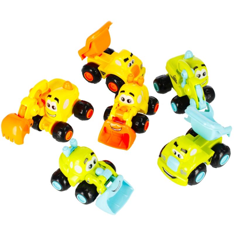 AUTO CIĘŻAROWE P/B 9CM MIX6 CARTOON 12/144/288