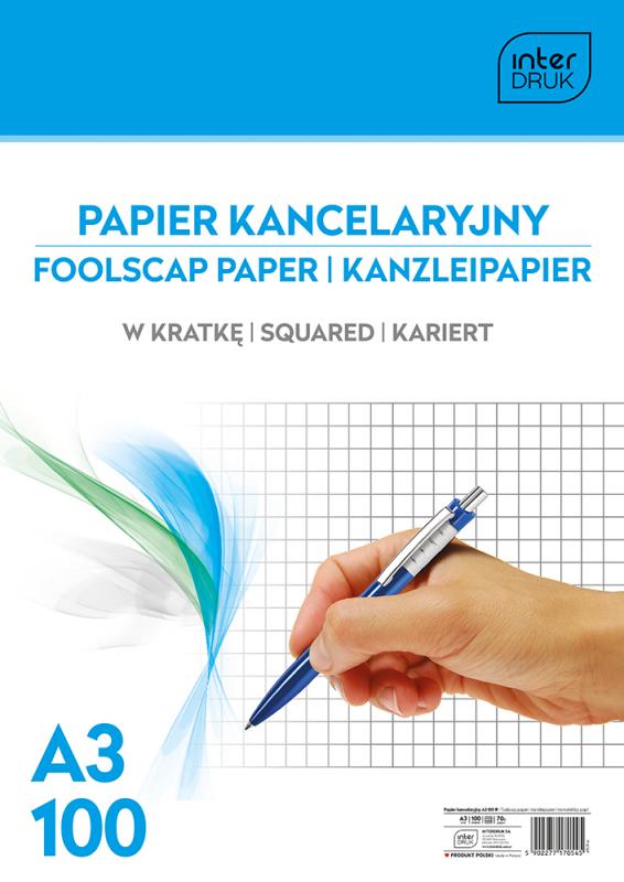 PAPIER KANC.A3/100 INTER KRATKA