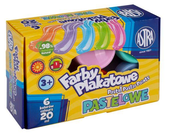 FARBY PLAKATOWE 12/20ML PASTELOWE ASTRA - EP