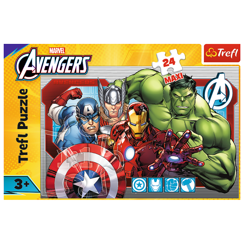 PUZZLE 24 TREFL MAXI ZAWSZE SPRAWIEDLIWI AVENGERS