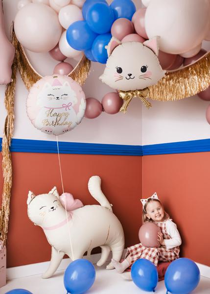 BALON FOLIOWY PASTYLKA KOTEK 35X35CM MIX