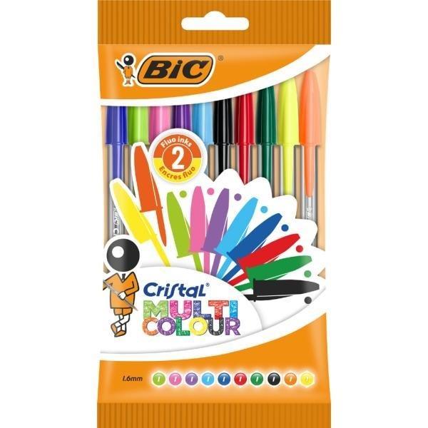 DŁUGOPIS BIC CRISTAL MULTICOLOUR MIX P10