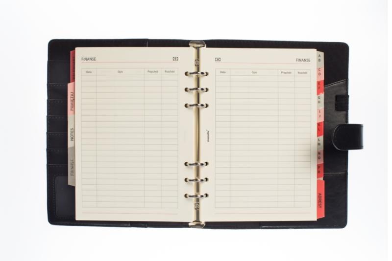 ORGANIZER A5 MEMOFIX CZARNY