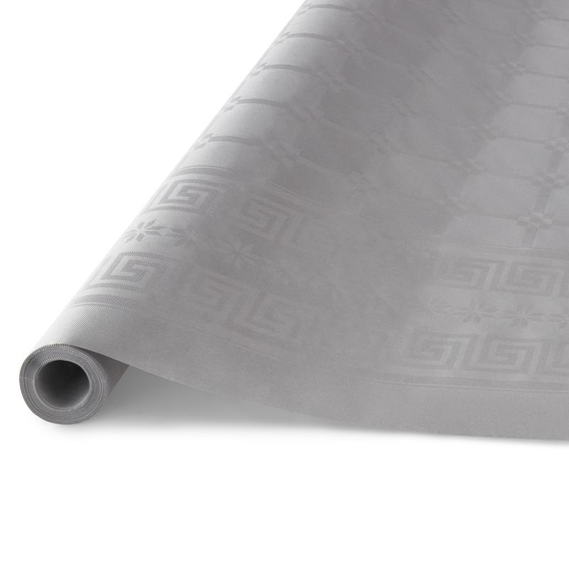 OBRUS PAP. DAMAS SZARY 1,18X6M ROLKA