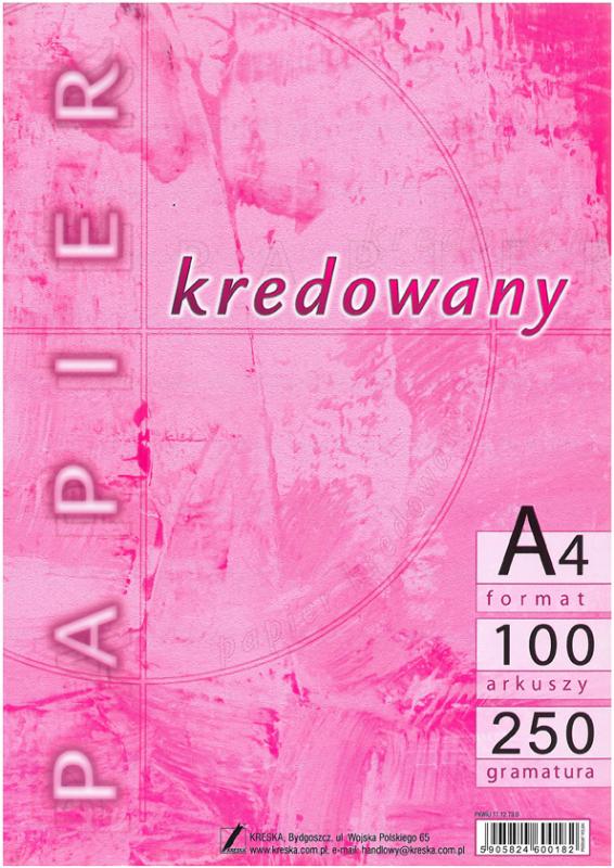 PAPIER KREDOWY A4 250G A'100 KRESKA