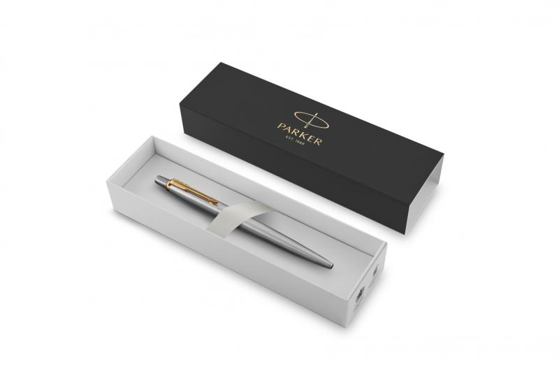 DŁUGOPIS PARKER JOTTER STAINLESS STEEL ŻELOWY CZARNY