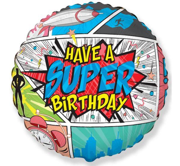 BALON FOLIOWY 18' FX SUPERBIRTHDAY COMIC