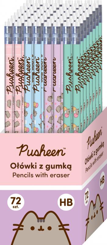 OŁÓWEK HB Z GUMKĄ PUSHEEN A72
