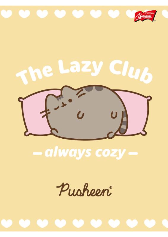 ZESZYT A5/32= LAMINOWANY PUSHEEN