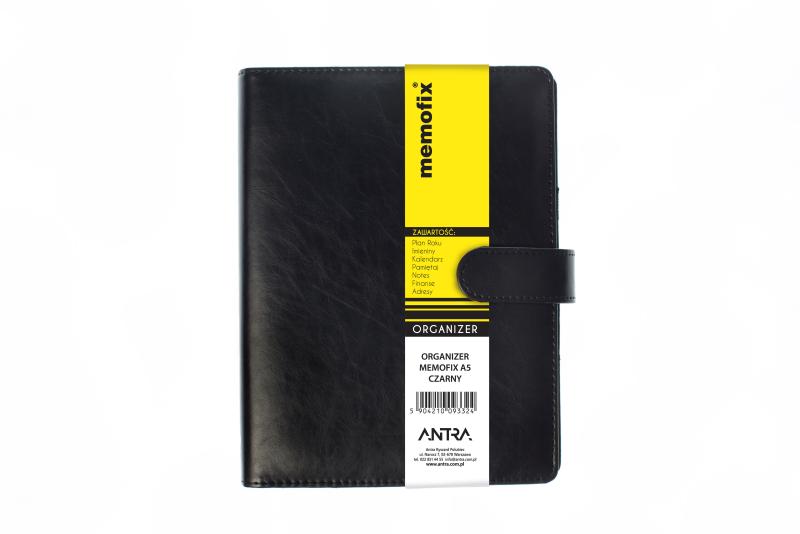 ORGANIZER A5 MEMOFIX CZARNY