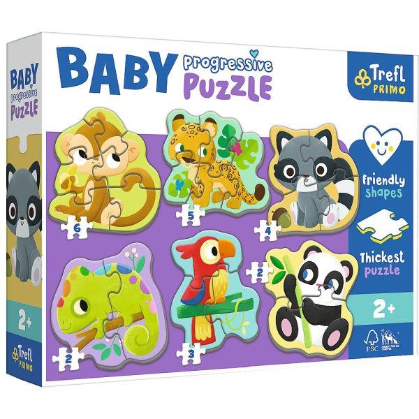 PUZZLE BABY PROGRESSIVE POJAZDY