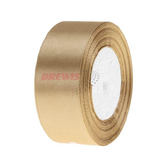 WSTĄŻKA SATYNOWA 38MM/32M 186 CIEMNY ZŁOTY