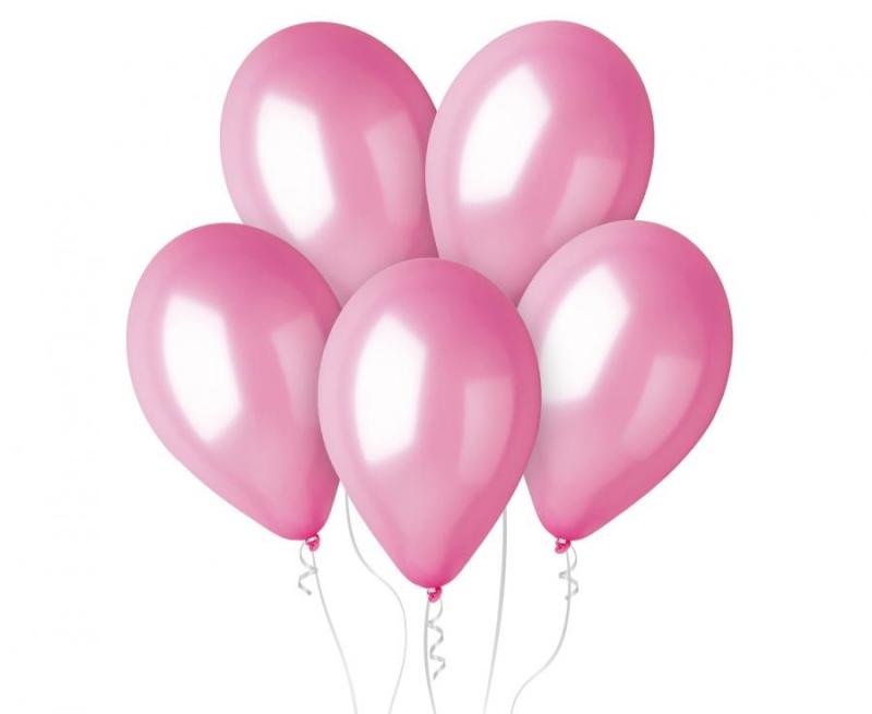 BALON METAL 12 A100 RÓŻ