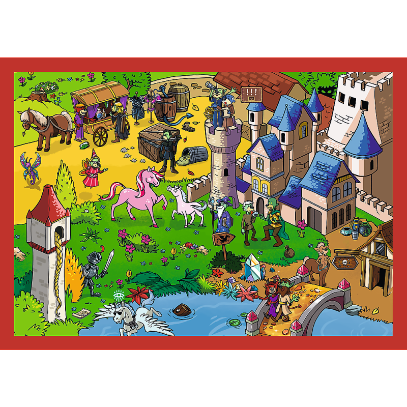 PUZZLE 4W1 TREFL PODRÓŻE TREFLIKÓW
