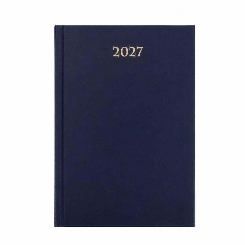 TERMINARZ A5 DZIENNY TWARDY GRANAT 2027