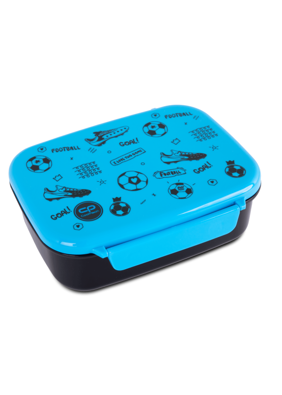 ŚNIADANIÓWKA Z PRZEGRÓDKĄ CP FOODYX - FOOTBALL 2T BLUE