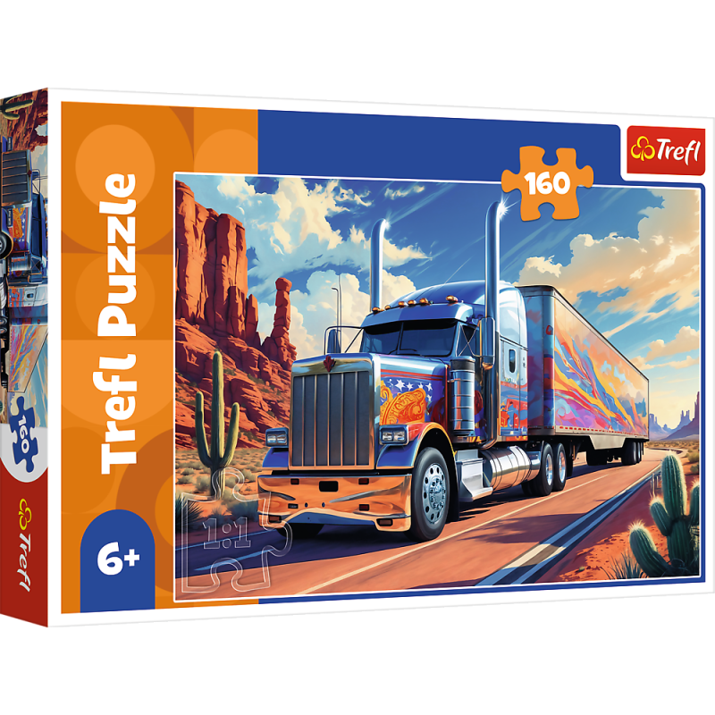 PUZZLE 160 TREFL CIĘŻARÓWKA W TRASIE