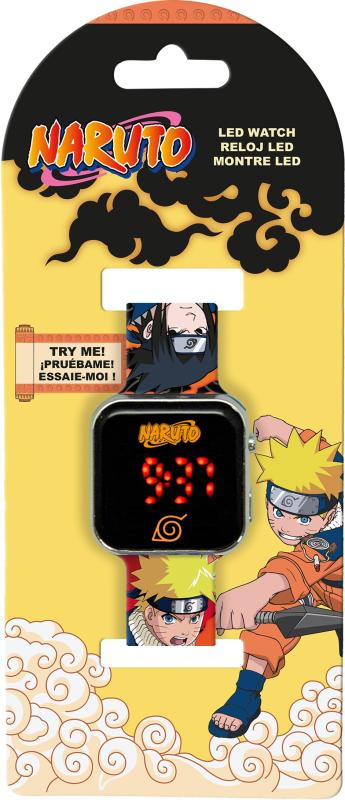 ZEGAREK LED Z KALENDARZEM NARUTO