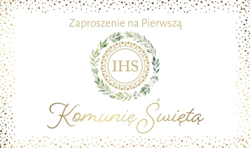 ZAPROSZENIA ZP PREMIUM KOMUNIA A10 ARMIN KWADRAT/PROSTOKĄT