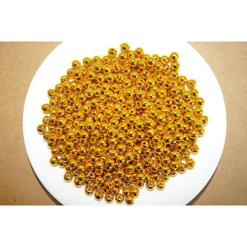 PEREŁKI METALIZO.6MM/50G STARE ZŁOTO