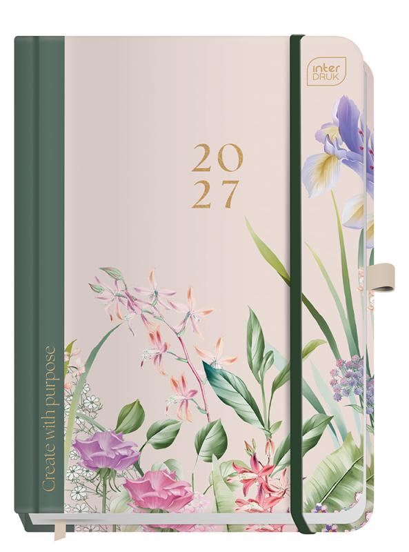 KALENDARZ KSIĄŻKOWY A5 192 HYBRYDA GARDEN 2027