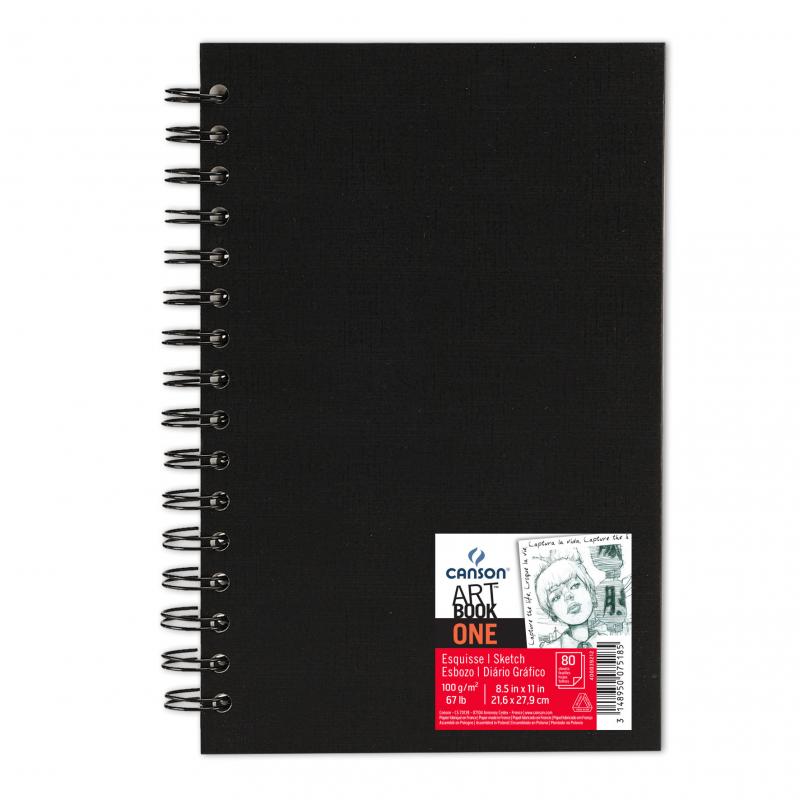 SZKICOWNIK NA SPIRALI ARTBOOK ONE A4/80 21,6X27,9 100G