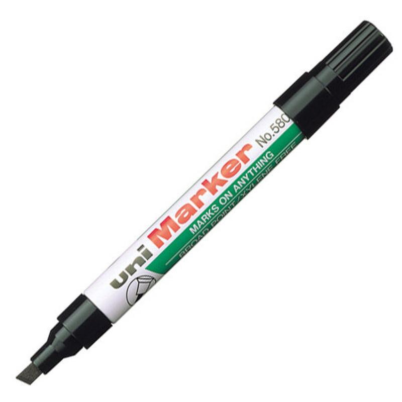 MARKER UNI NO580 CZARNY ŚCIĘTY