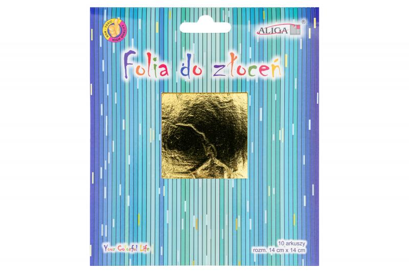 FOLIA DO ZŁOCEŃ MT-6614 ZŁOTA A10 14X14CM