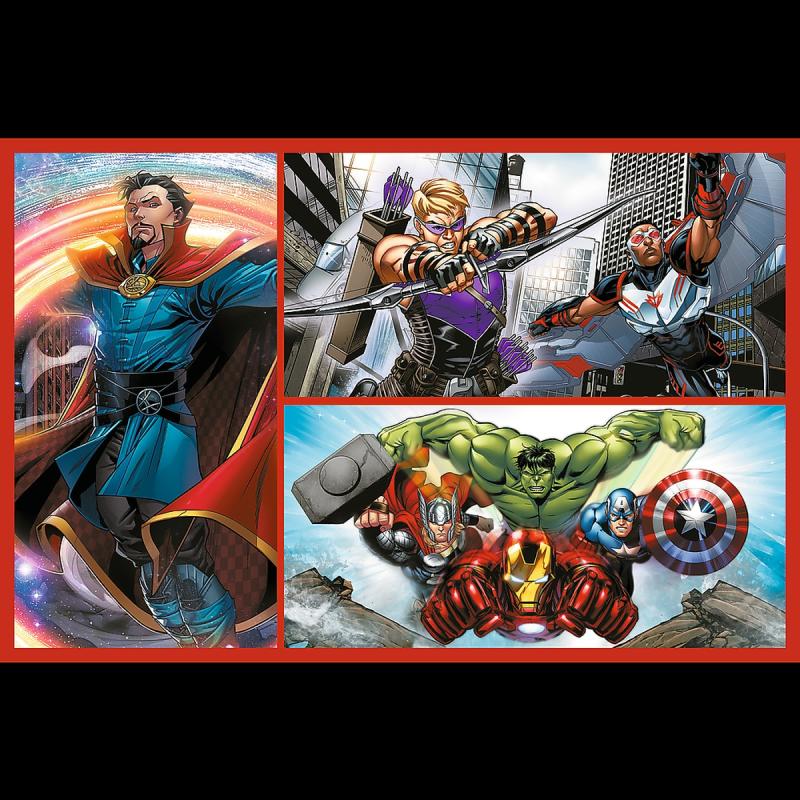 PUZZLE 2X70 TREFL ZOSTAŃ BOHATEREM THE AVENGERS